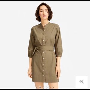 Green Cotton Weave Dress